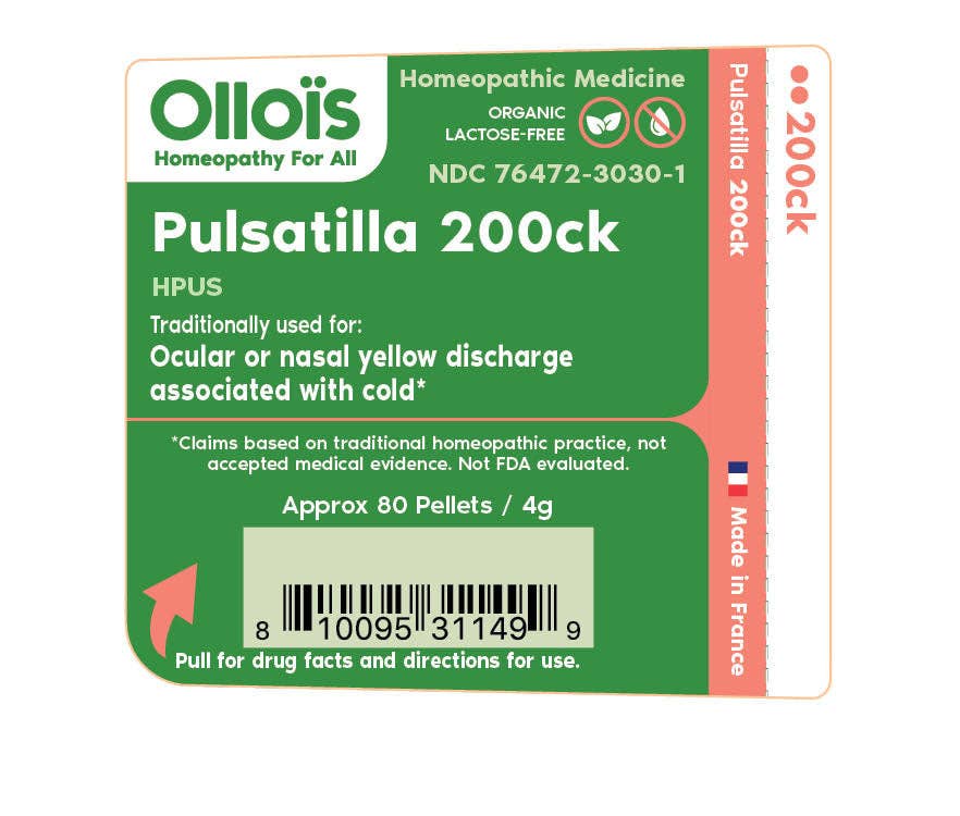 Ollois - Wholesale Oral Supplement/Vitamin - Olloïs Pulsatilla 200CK Vegan Organic kosher, 80 Pellets1