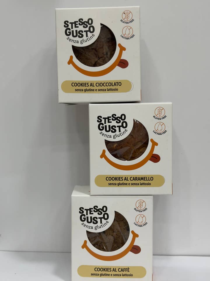 BOLACHAS 240g (3X80g) SEM GLÚTEN E LACTOSE por atacado de SPAZIOGOLOSO! laboratorio artigianale senza glutine