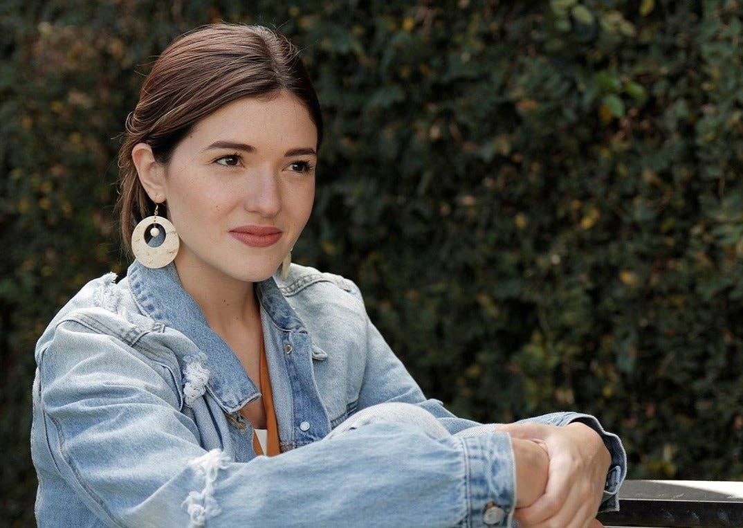 Coco & Souls - Wholesale Dangle Earrings - White Stone White Coconut Shell Earrings6