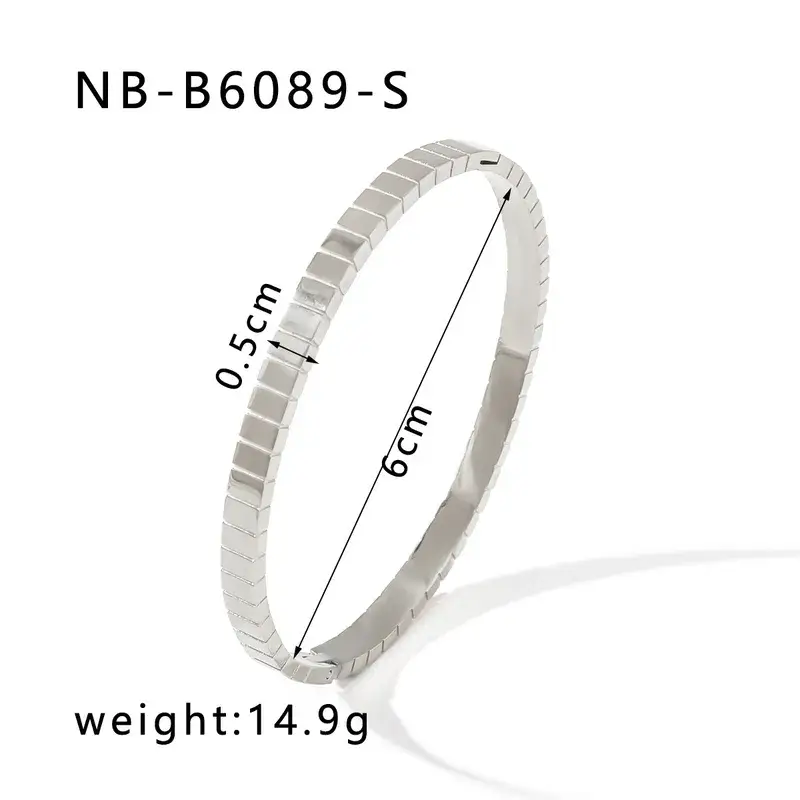 Sweet Cherry Sky - Wholesale Bangle Bracelet - Silver Bangle Bracelets Stainless Steel Bracelet Silver9