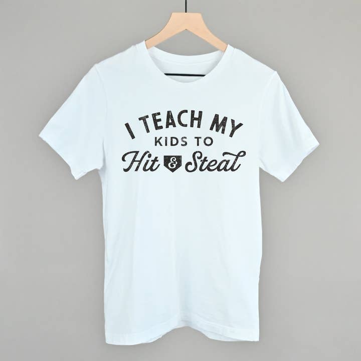 Ivy + Cloth - Wholesale Screen Printed T-Shirt - Women's - I Teach My Kids To Hit And Steal10