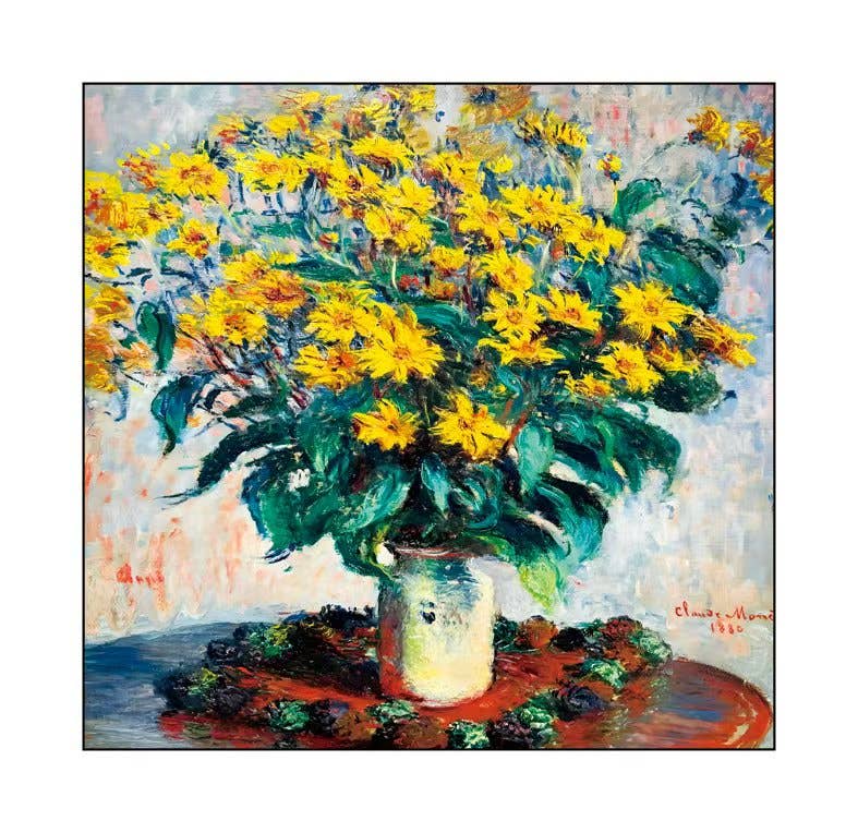 JC Sunny Fashion – wholesale Tote bag – Women's – FB033501 Claude Monet-Jerusalem Artichoke Flower Tote3