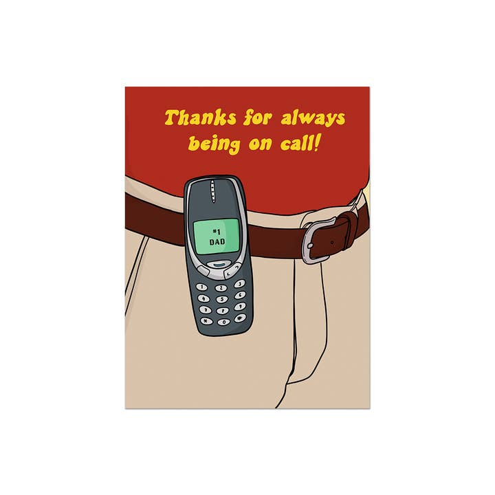Party Mountain Paper co. – wholesale Father’s Day card – Dad On Call | Father's Day Card2