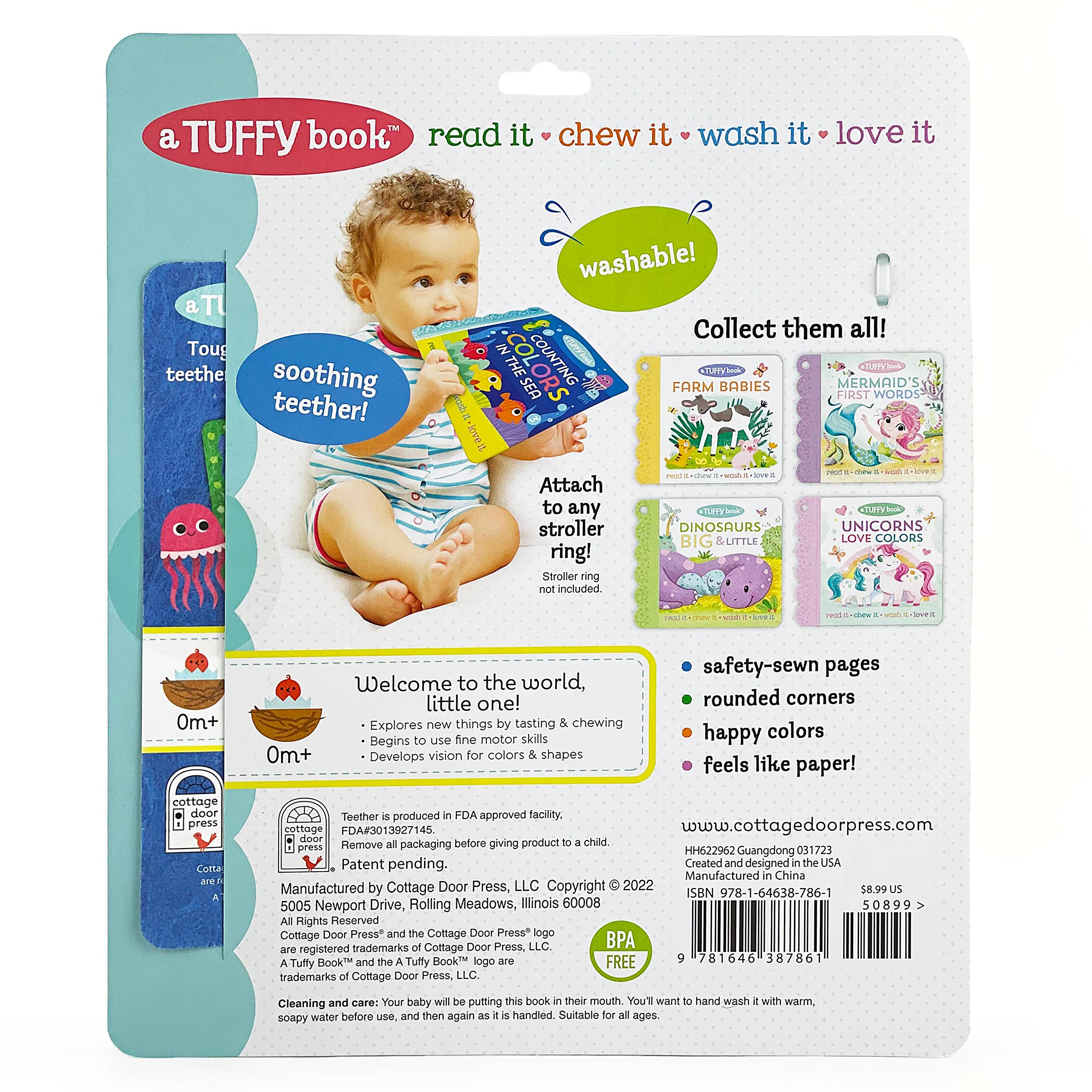 Cottage Door Press - Wholesale Baby & Toddler Book (0-2) - Counting Colors in the Sea (Tuffy Teether Indestructible)5