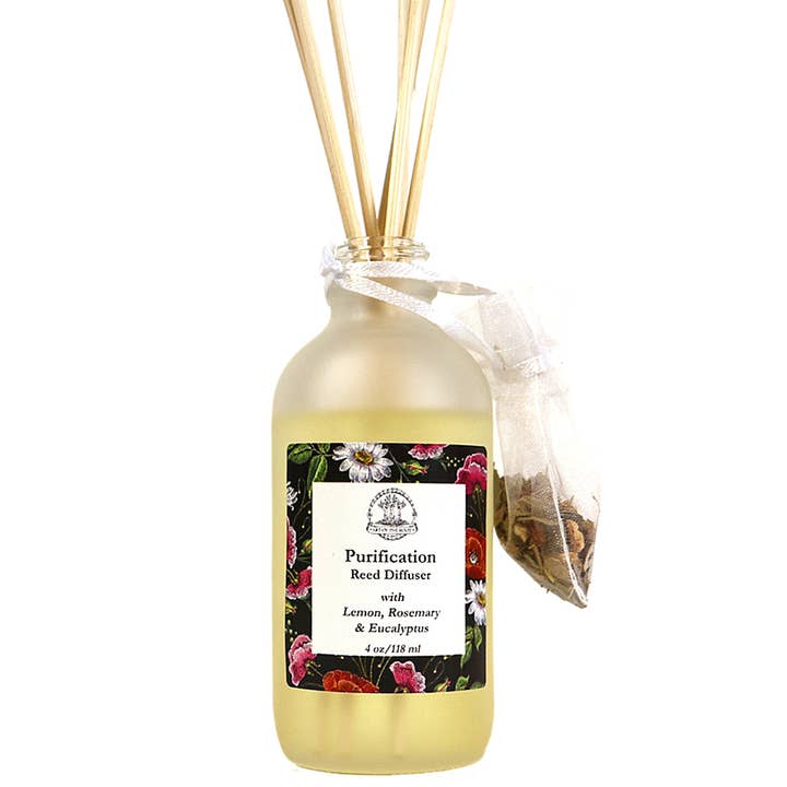 Purification Reed Diffuser with Lemon & Eucalyptus for wholesale by Art of the Root