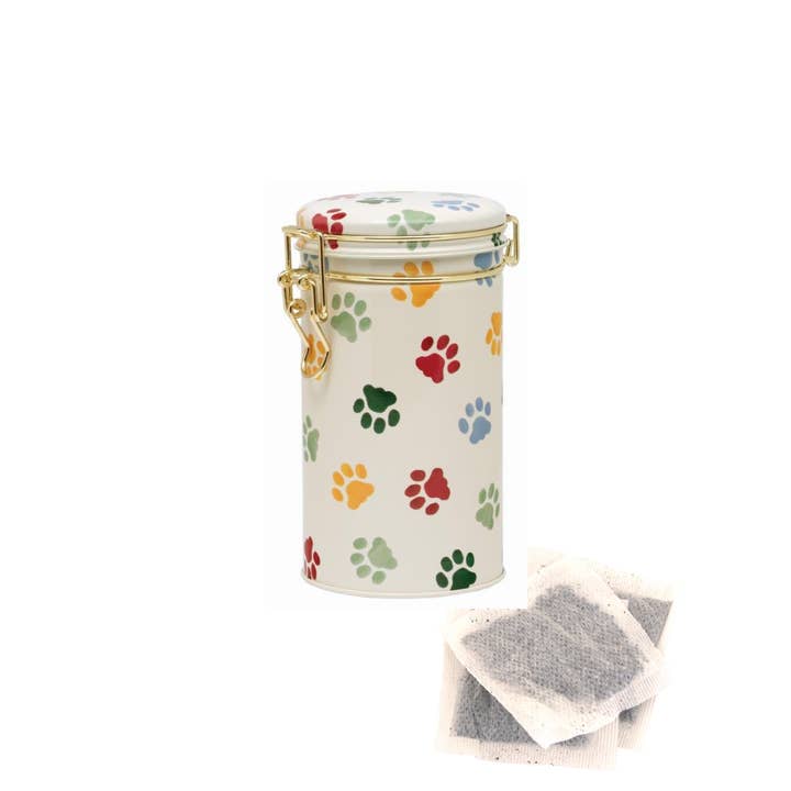Tin Treats – wholesale Kitchen storage/organiser – Emma Bridgewater - Polka Paws Small Clip Lid Tin with Tea0