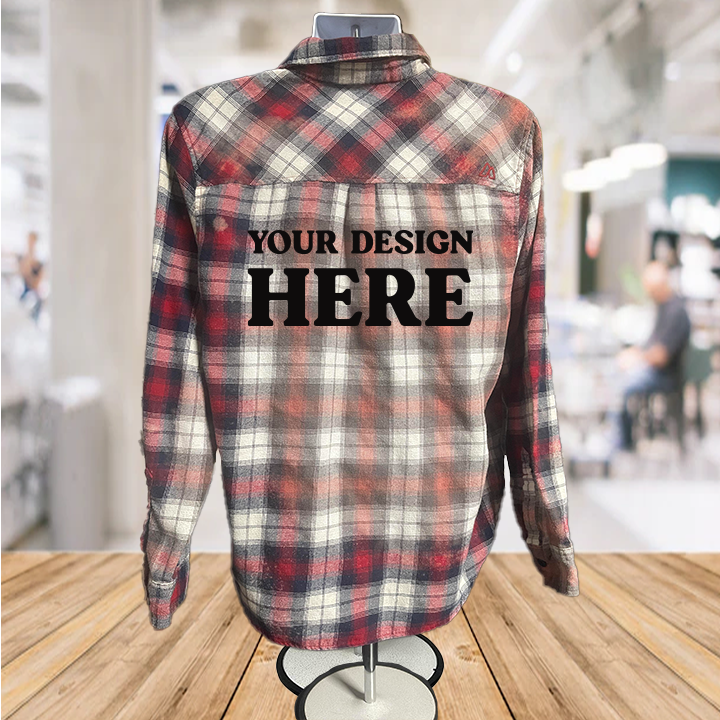 Infidel Nation Apparel - Wholesale Button Down Shirt - Unisex - Custom DTF Printed Bleached Button Down Shirts1