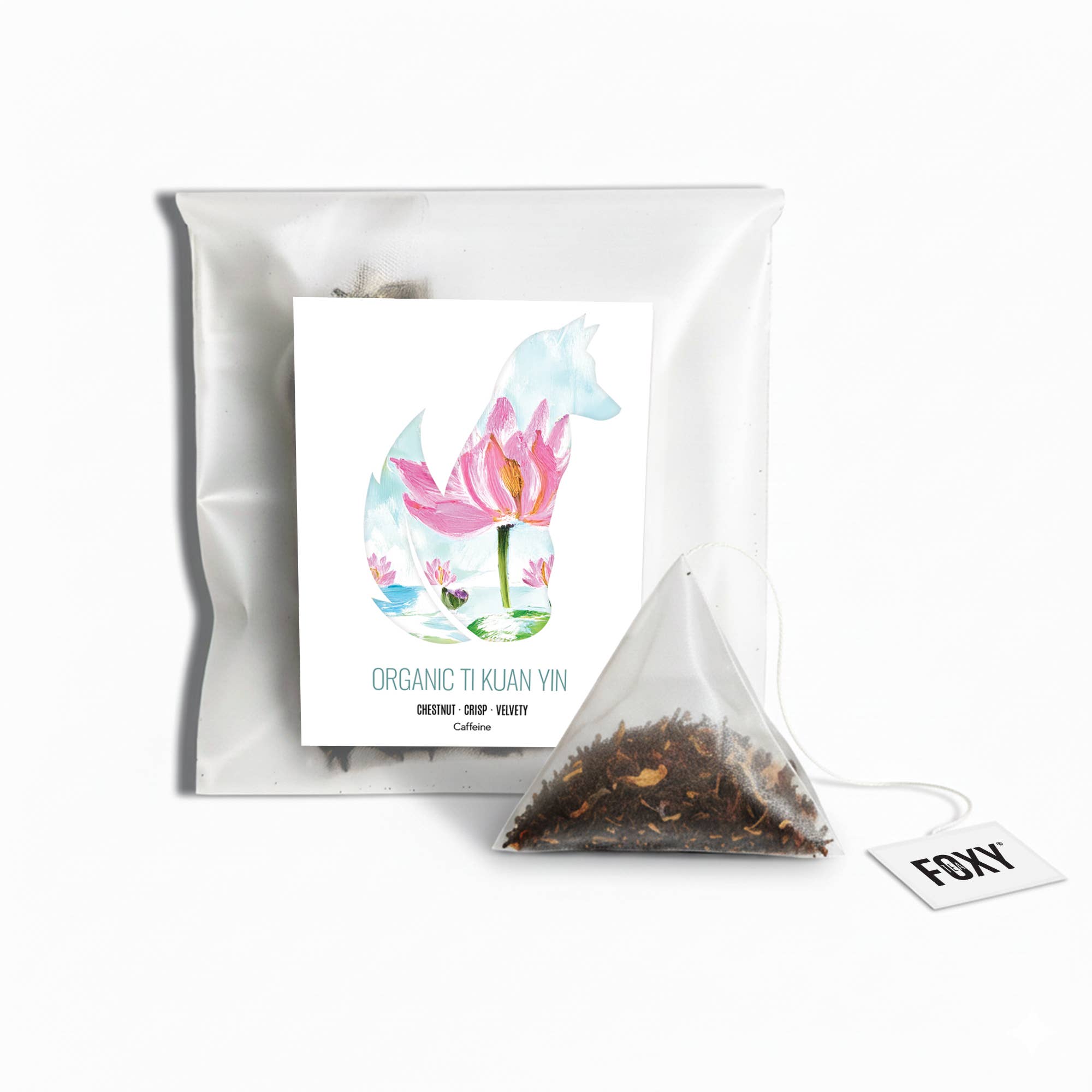 Foxy Tea® – Engroshandel Løs te – Pyramide-tepose til én kop (individuelt indpakket)23