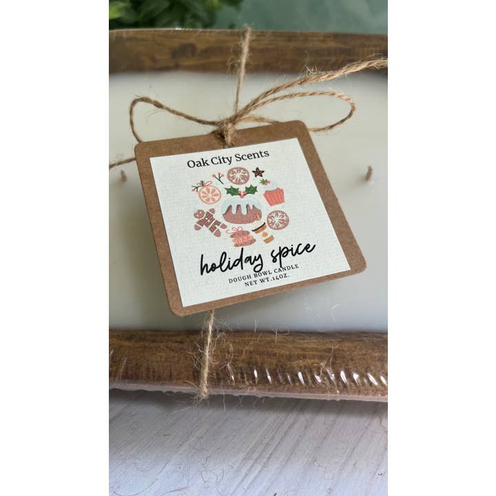 Oak City Scents - Wholesale Jar/Filled Candle - Dough Bowl Candle 14 oz. Ready to Gift 28