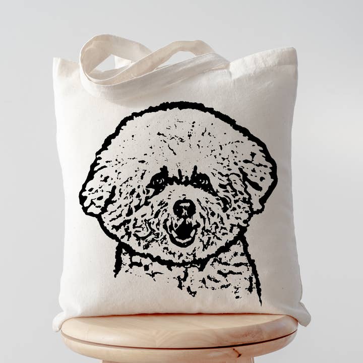 Bichon Frise - Dog Tote Bag for wholesale by Spicy Kitten Designs