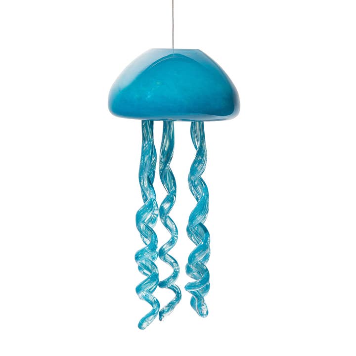 ApricotMint - Wholesale Wind Chime - Small Art Glass Jellyfish Chime2