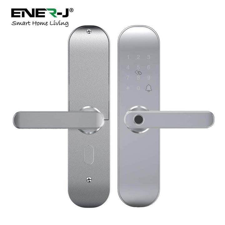 ENER-J – wholesale Keychain – Unisex – Smart WiFi Doorlock Silver Body - Left Handle3