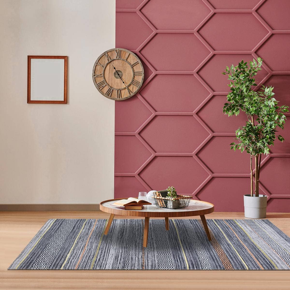 O&Ko - Wholesale Rug Pad - Nobasta Grey Living Room Rug 115x180Cm1