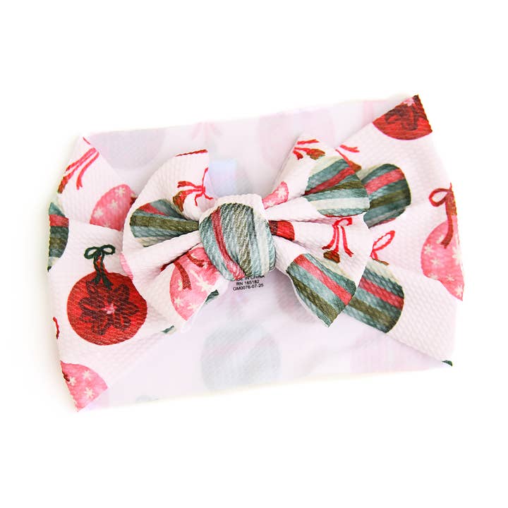 Kit Ornaments HEADWRAP Christmas Baby Toddler Hair Accessory for wholesale by Gigi and Max