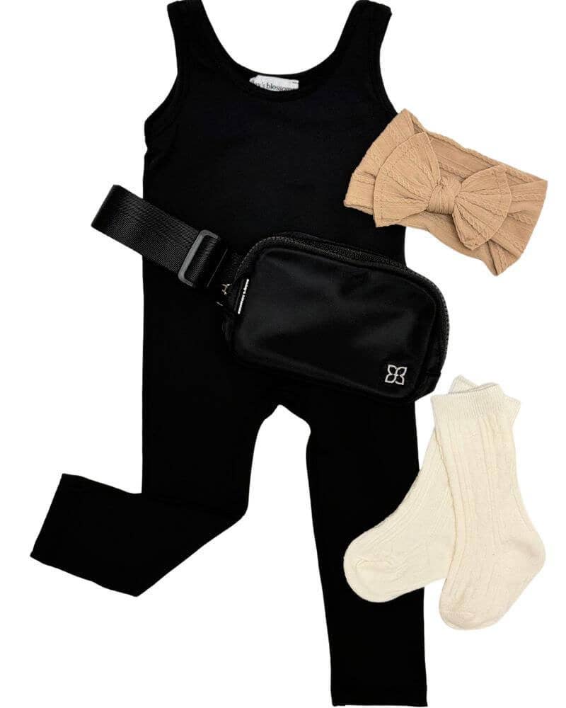 Bailey's Blossoms - Vente Sac ceinture – enfant - Sacs à ceinture Mommy & Me Fanny Pack - Noir1