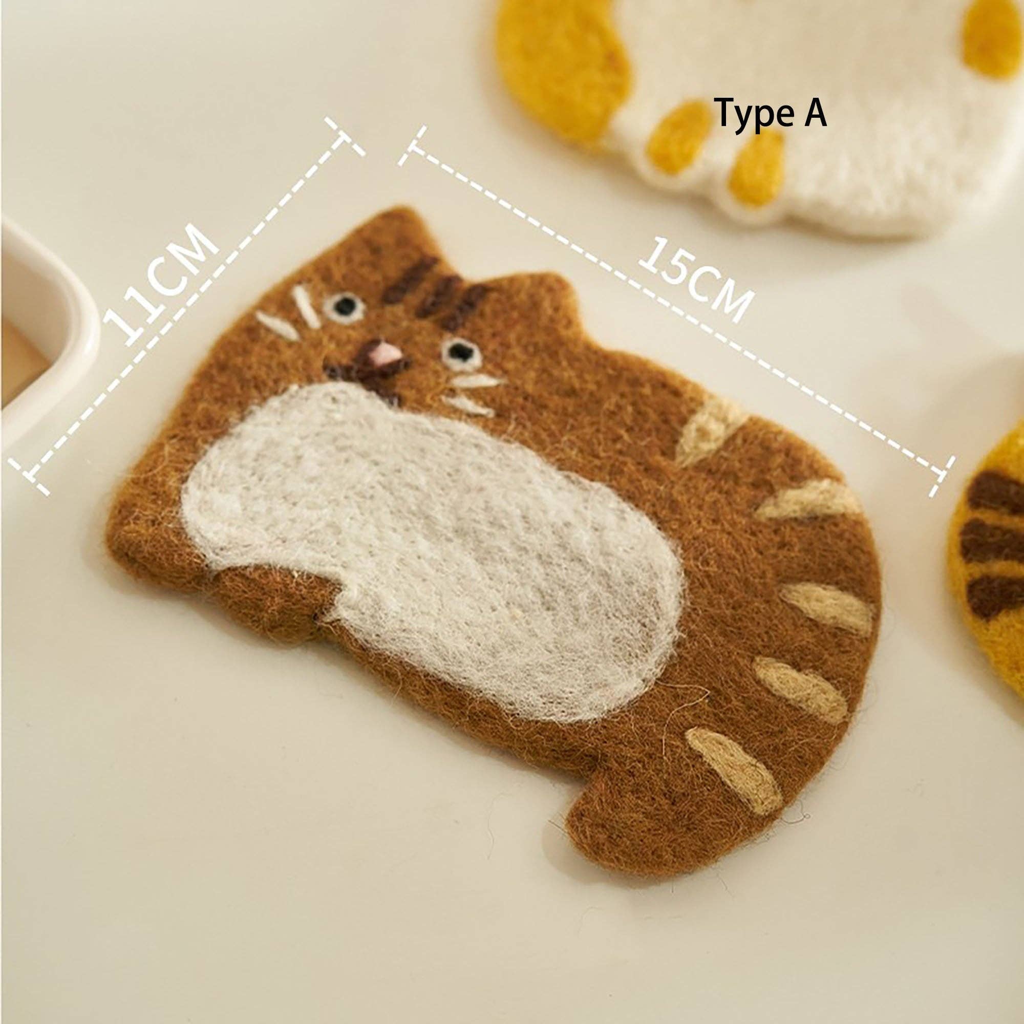 MinoCraft - Wholesale Coasters - Handmade felt coaster with animal patterns16