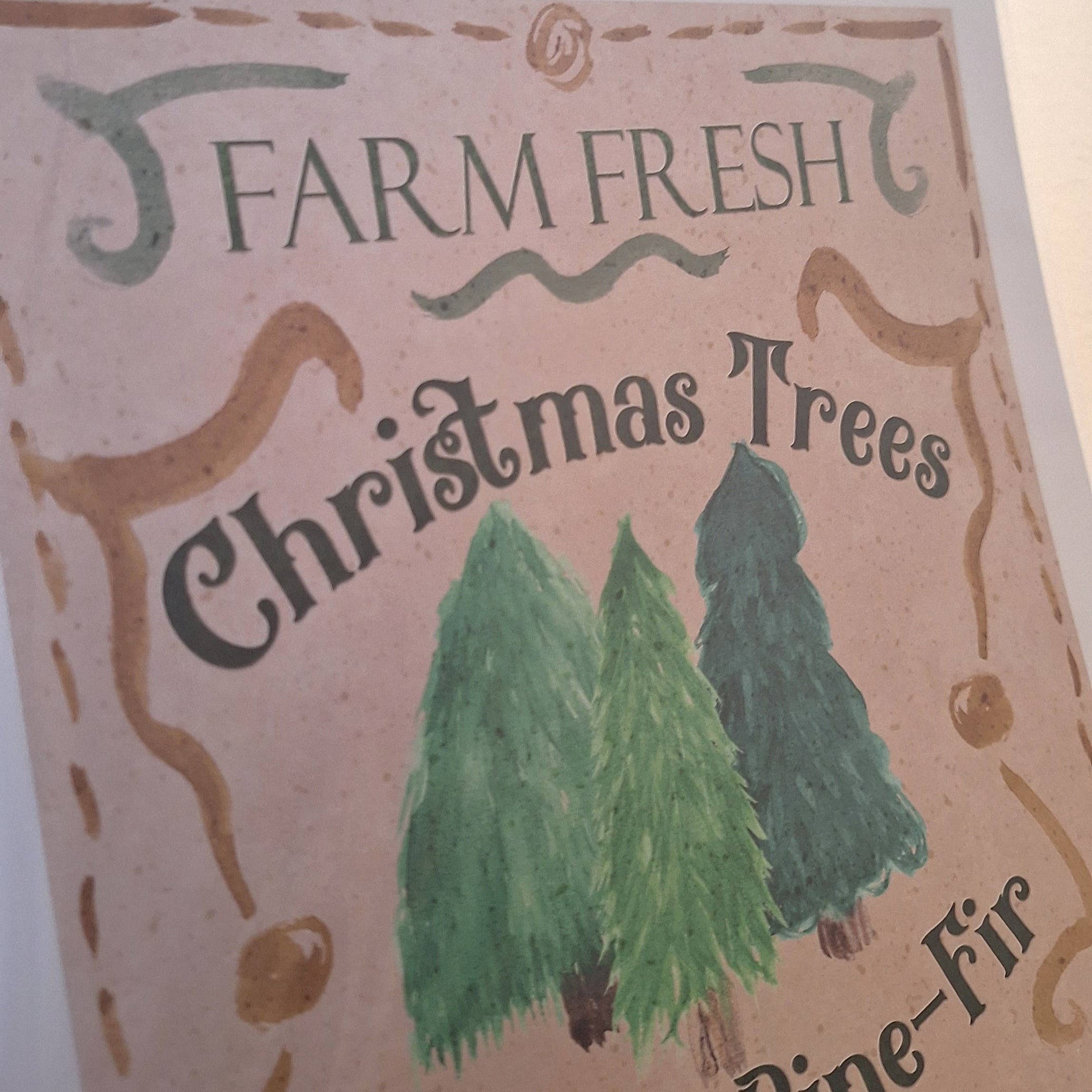 Gen Aumonier Art - Wholesale Art Print - Christmas Tree Farm 8x10 Inch Signed Holiday Art Print5