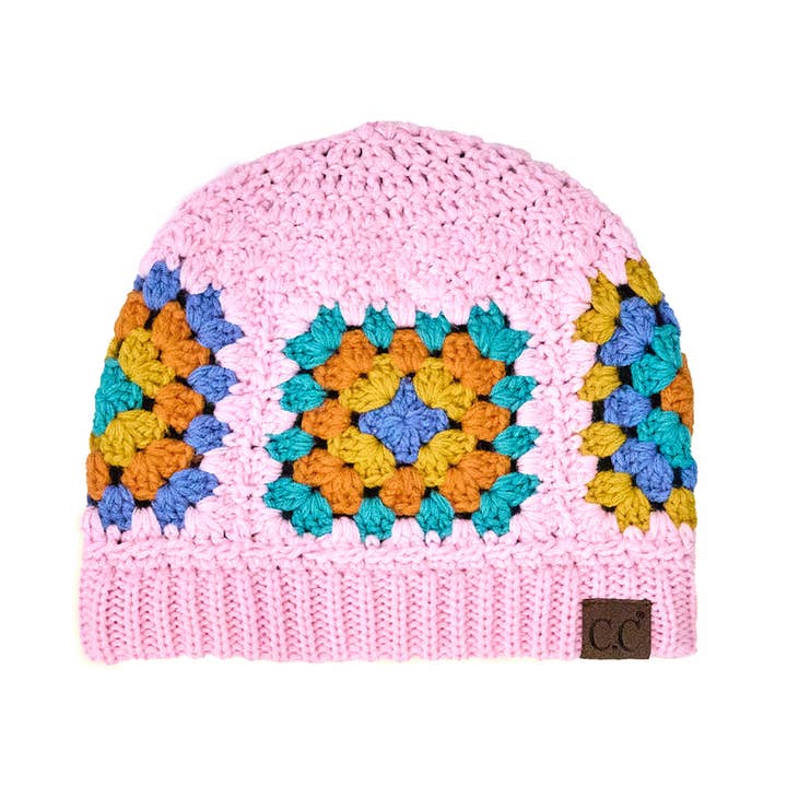 Fashion City - Wholesale Beanie - Women's - Multi-Colored Crocheted Beanie2