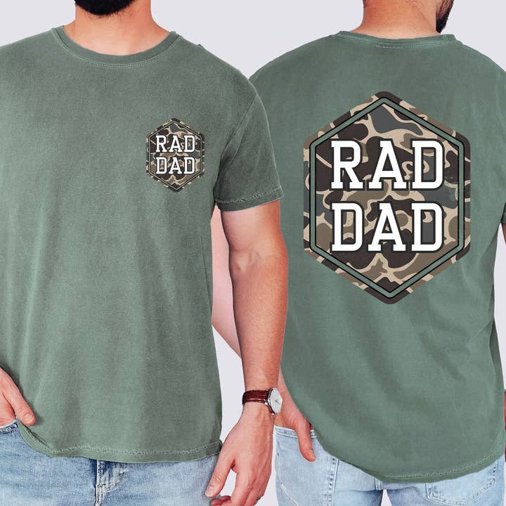 Refinery Number One LLC - Wholesale T-Shirt (Graphic) - Unisex - Rad Dad, Camo, Camouflage, Father's Day, Husband T-Shirt5