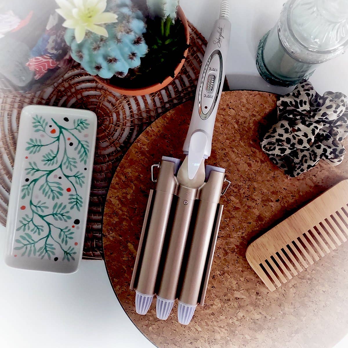 sibryllati – wholesale Locktång/stav – Keramisk jonisk vågig locktång8