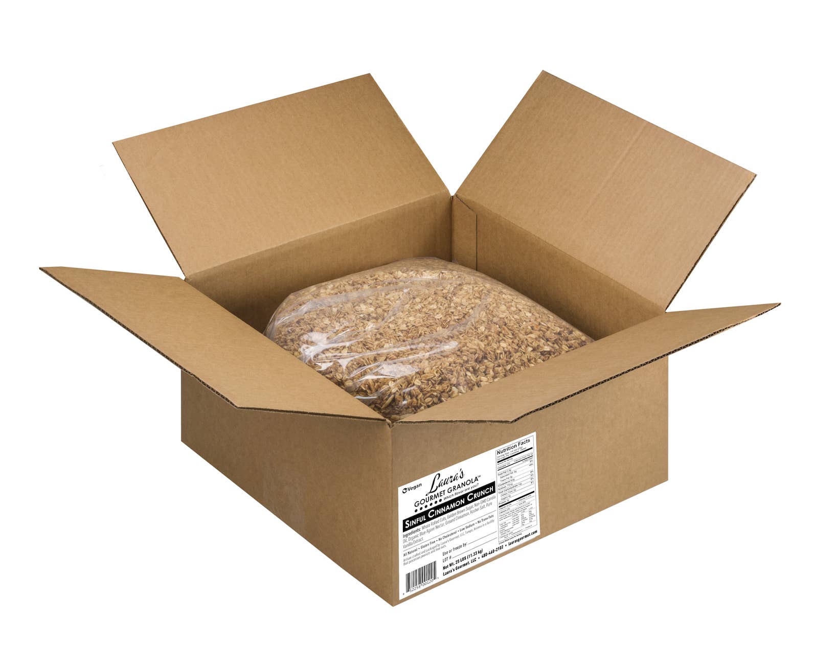 Laura’s Gourmet - Wholesale Granola - Sinful Cinnamon Crunch, 25 LB Bulk Food Service Case1