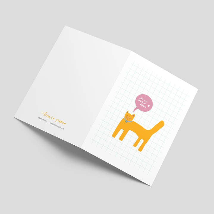 bea co. paper - Wholesale Everyday Greeting Card - Smitten Kitten1
