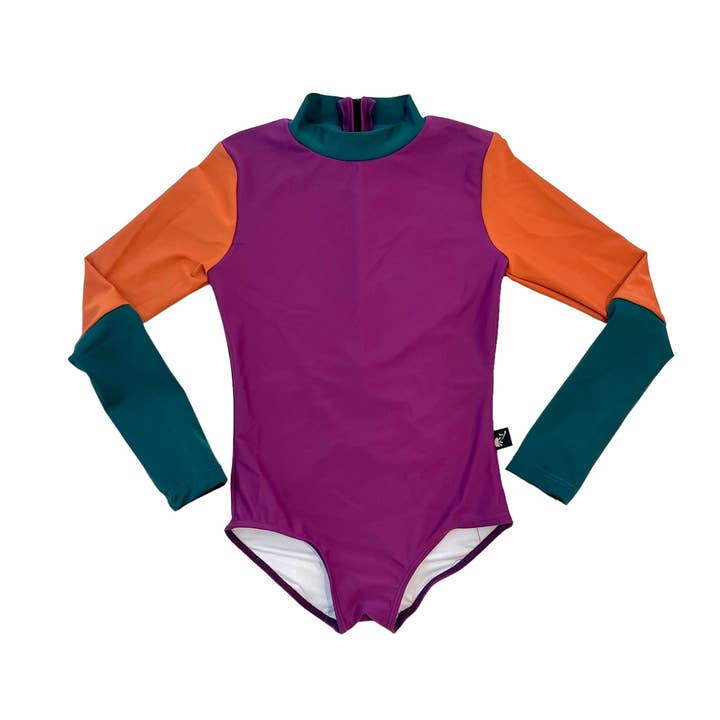 Meisjes One Piece SHRED Pak - Kleurblokontwerp voor wholesale door The Salty Grom