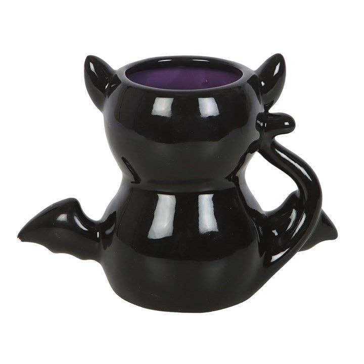 Something Different Wholesale - Wholesale Coffee Mug - Cute and Creepy Gothic Bat Cat Halloween Mug3