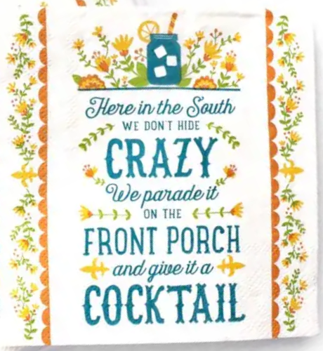 THE PARISH LINE - Vente Serviettes jetables - Serviette à cocktail - Crazy1