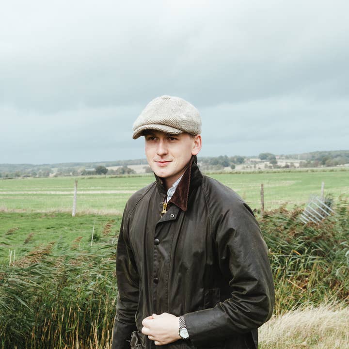 British Romney Baker Boy style "Towton" Cap-Tawny for wholesale by Romney Marsh Wools