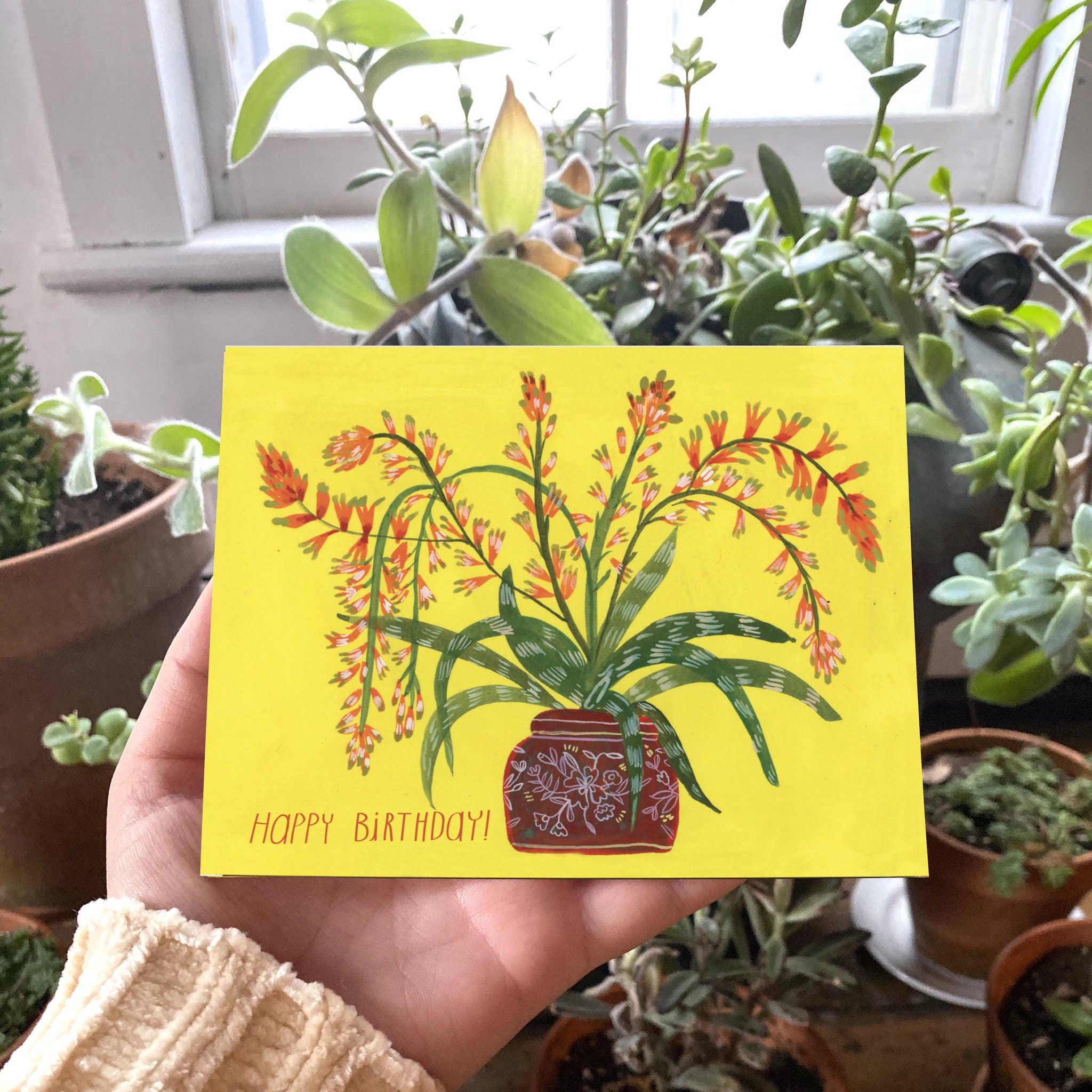 The Esme Shop – wholesale Födelsedagskort – Grattis på födelsedagen! Kaktus Gratulationskort1