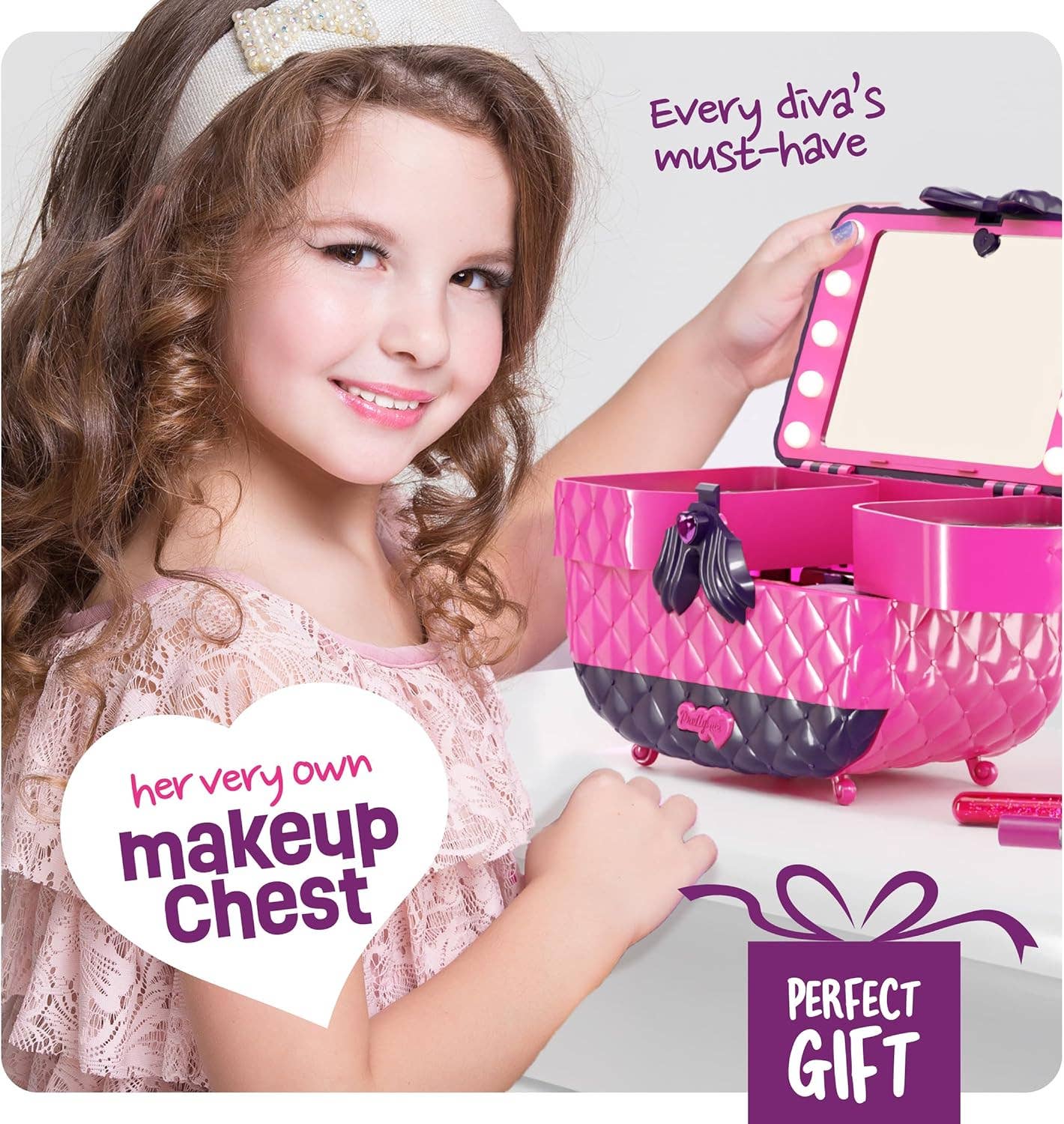 Dan&Darci - Vendita all'ingrosso Trucco - Bambini - Kit trucco Light Up per bambini - Real Girls Make Up Set7