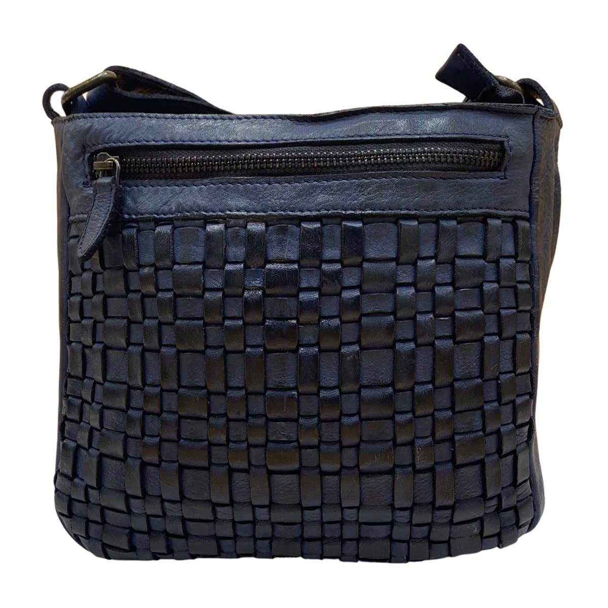 Arrigo - Wholesale Crossbody Bag - Women's - Arrigo Braided Leather Crossbody Shoulder Bag - 4 Colours0