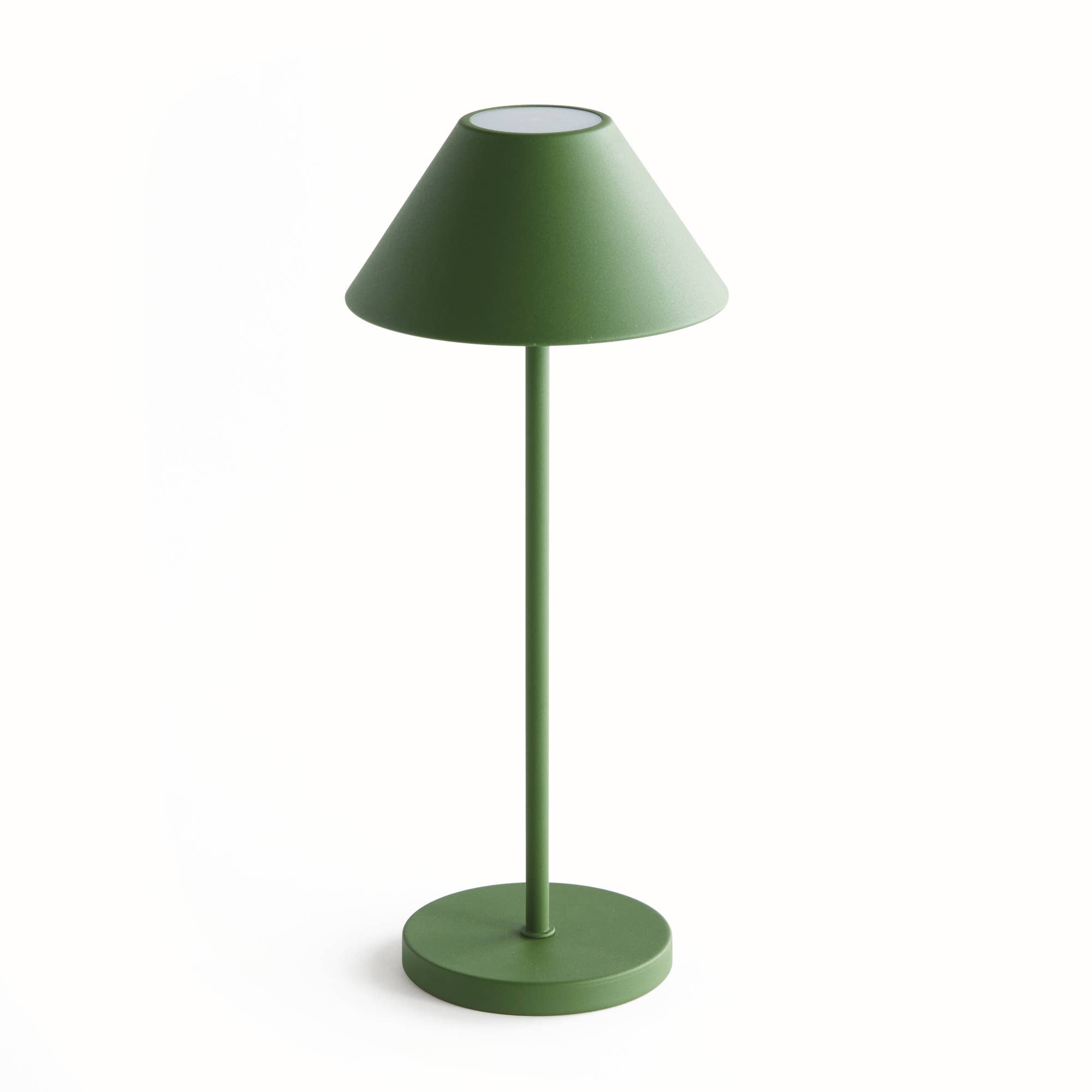 Napa Home & Garden – Candeeiro de secretária/decorativo por atacado – Abajur portátil sem fio LED com cúpula de metal, 35,6 cm, verde0