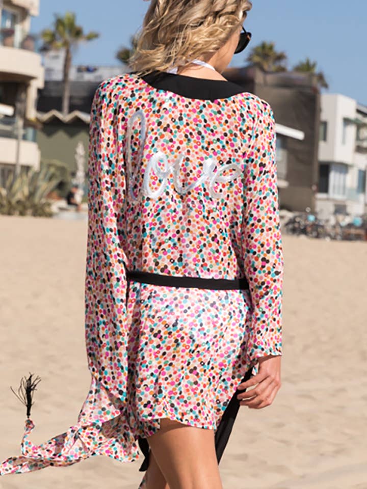 Jules Kort Kimono - Ljusbubblor för wholesale av Everyday Ritual