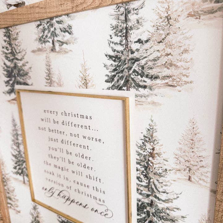 WillowBee Signs & Designs - Wholesale Sign - Only Happens Once Christmas Quote Wood Sign2