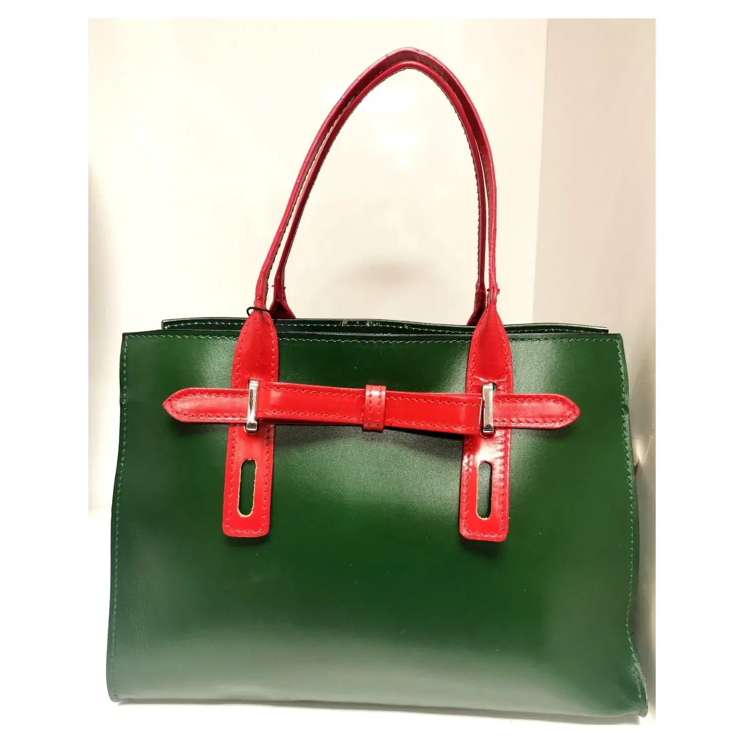 Superbia – wholesale Bärkasse - Dam – Äkta läderhandväska med rosett - Paula (Reapriser)6