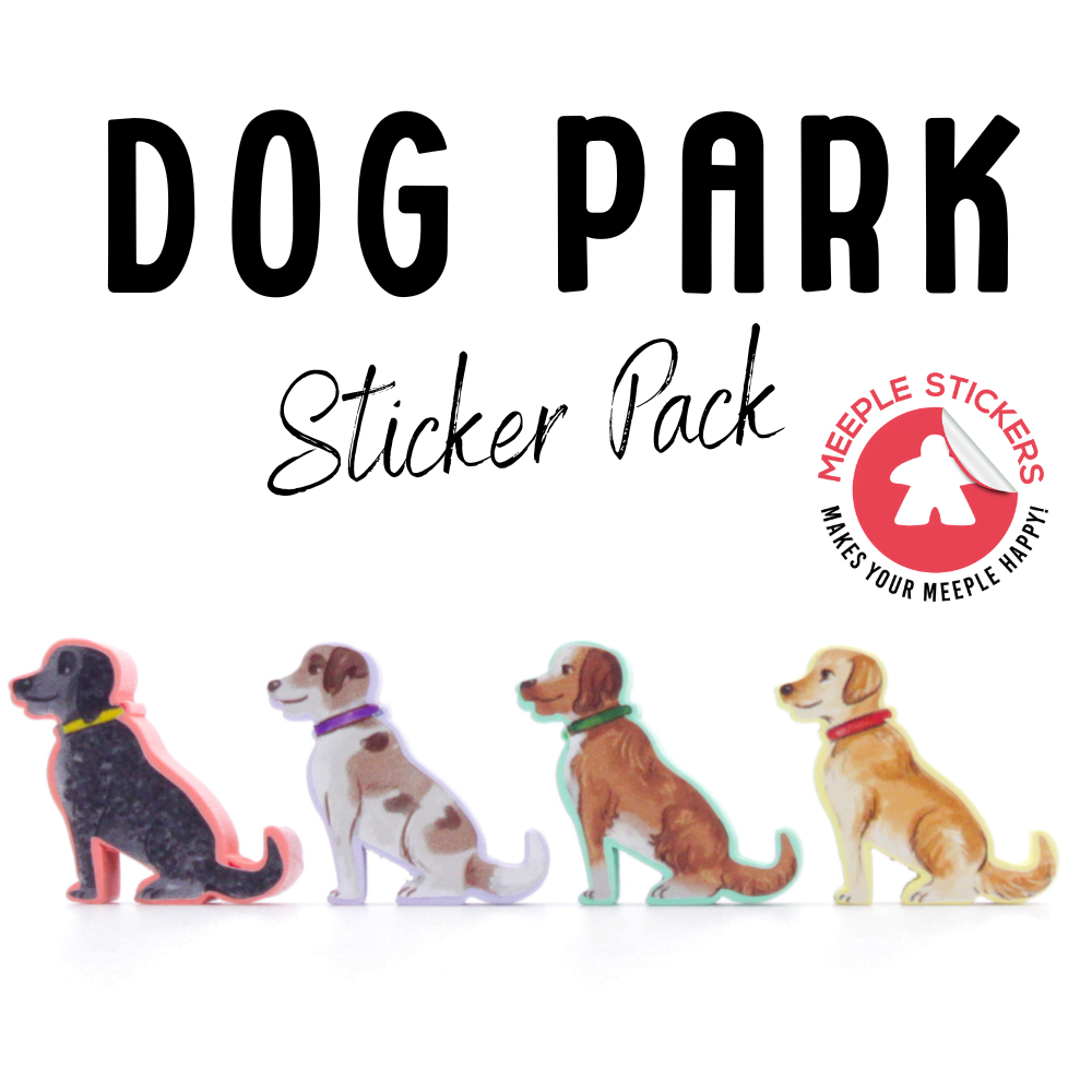 Meeple Stickers - Wholesale Board Game - Dog Park Sticker Set11
