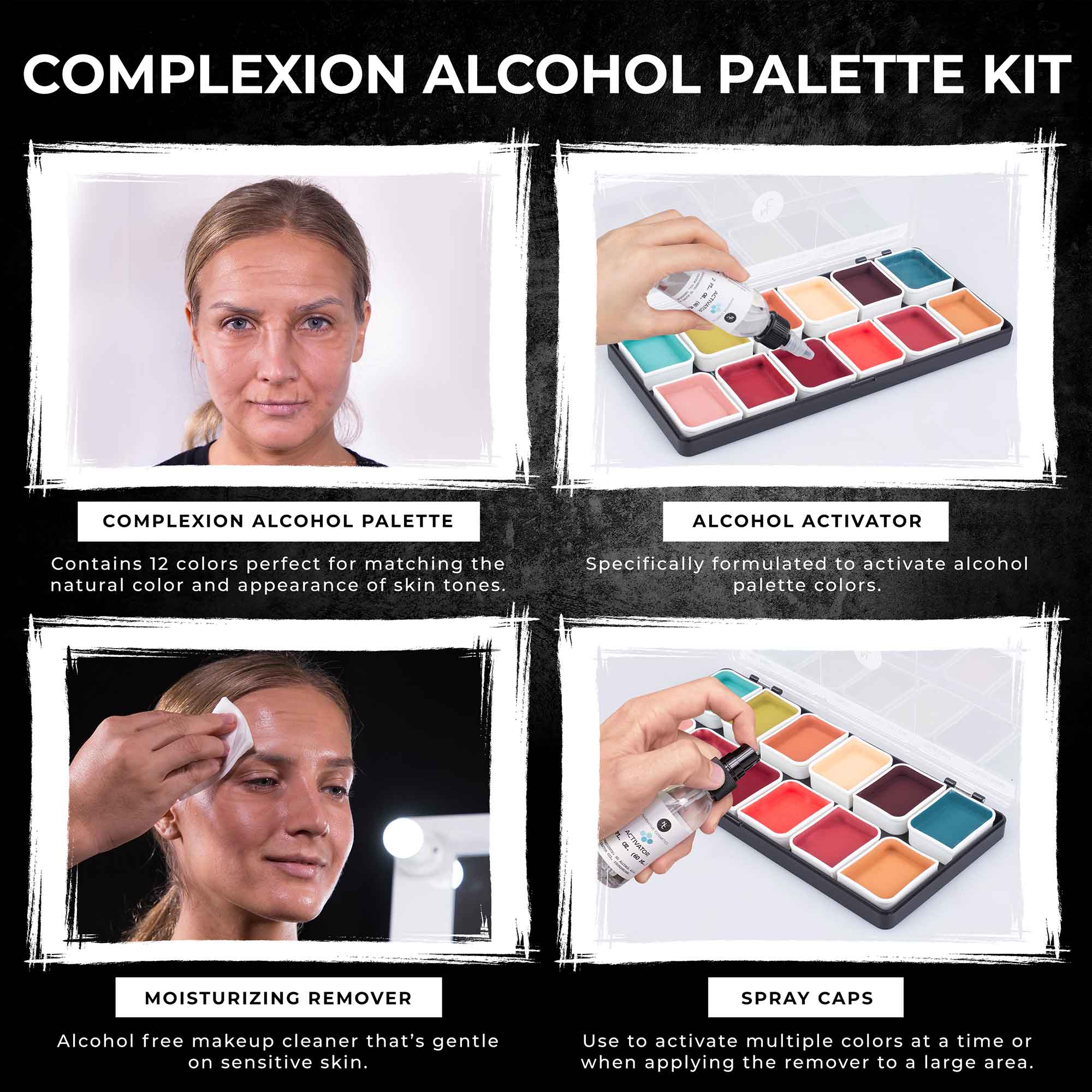 Narrative Cosmetics - Wholesale Face Makeup Palette - 12 Color Complexion Alcohol Activated Palette6