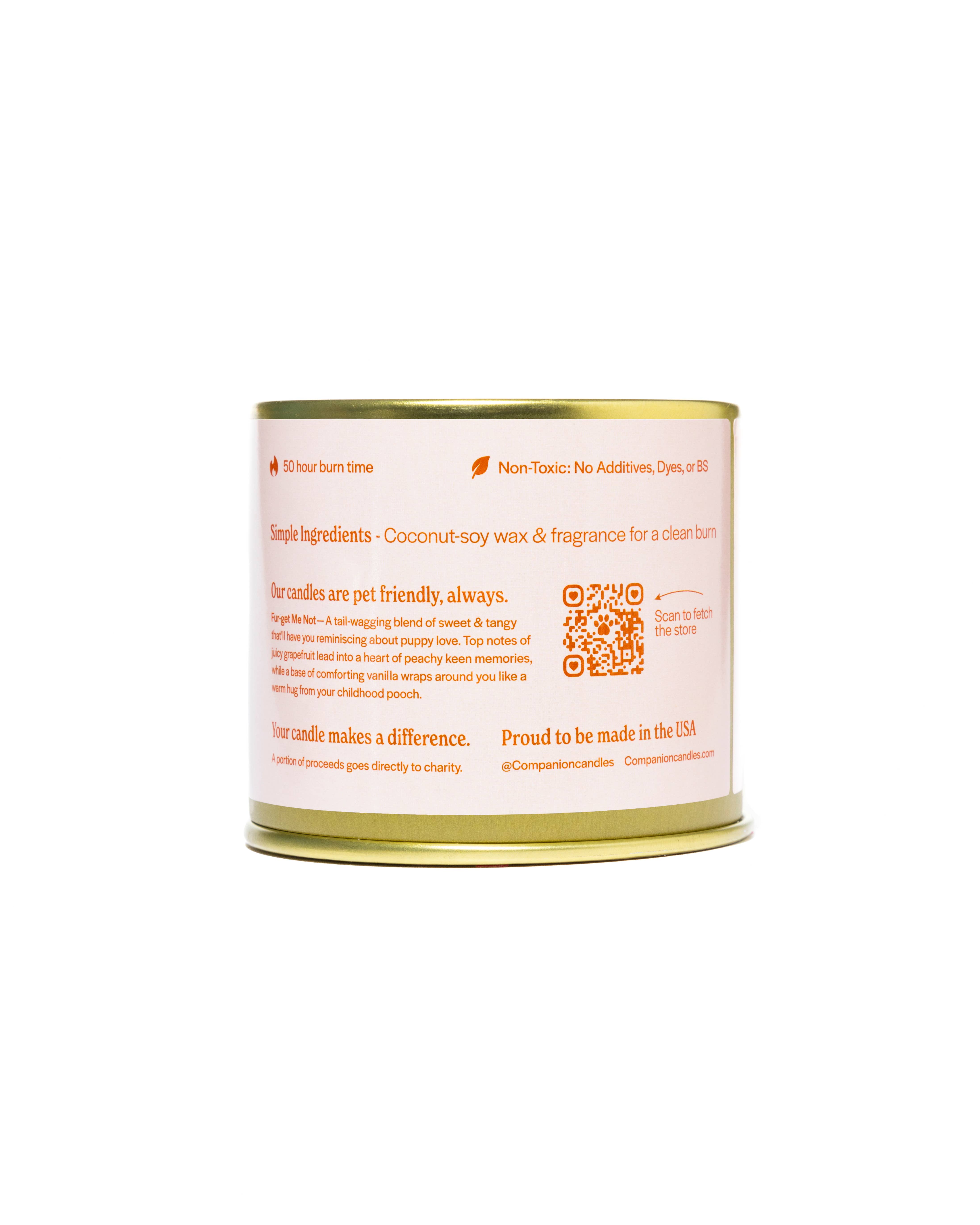 Companion Candles - Vente Bougie en bocal - Bougie parfumée au pamplemousse et à la vanille, à la noix de coco et au soja (sans danger pour les animaux de compagnie)2