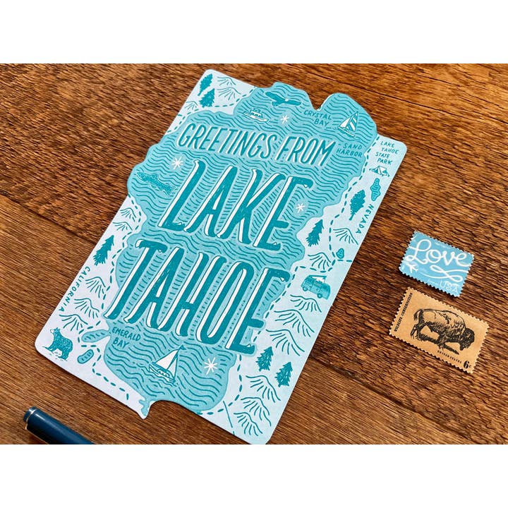 Noteworthy Paper & Press – wholesale Postcard – Lake Tahoe Postcard6