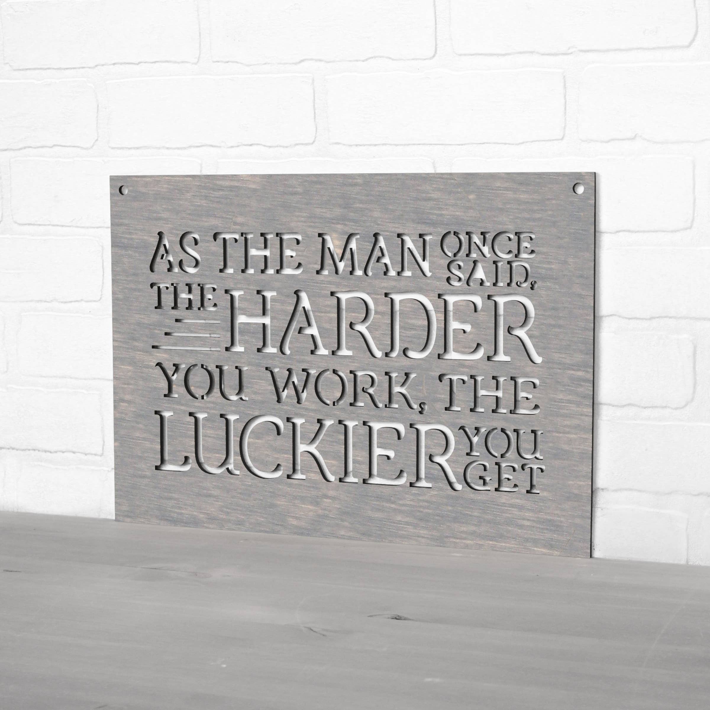 Spunky Fluff - Wholesale Wall Sign - As The Man Once Said Ted Lasso Wooden Quote Sign14