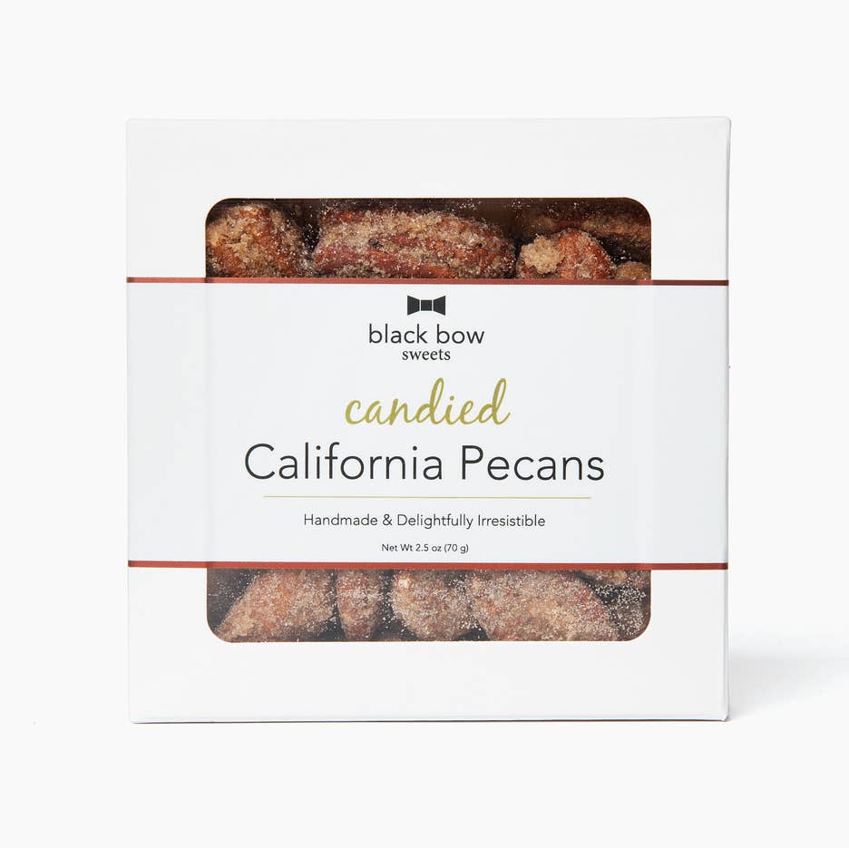 Black Bow Sweets - Wholesale Nuts -  Candied California Pecan Window Box | Cinnamon Sugar0