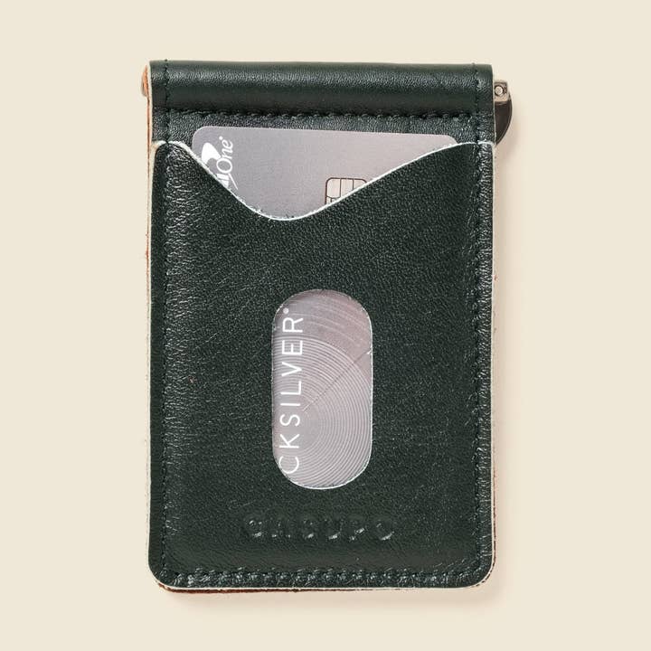 Men's leather Goods - Gifts - Accessories -Money Clip Wallet - Olive Green for wholesale by CASUPO