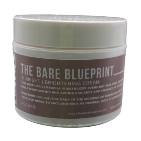 B. Crème éclaircissante éclatante pour la vente par The Bare Blueprint