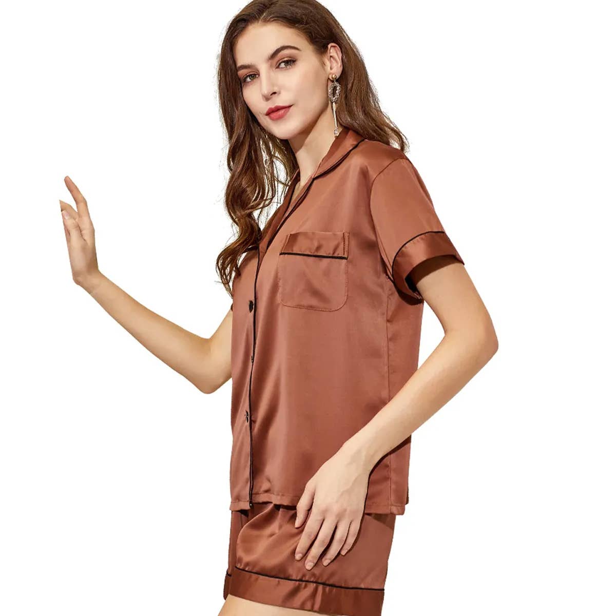 Simply Name It - Wholesale Sleepwear Set - Women's - Women's Pajama Shorts Set - 11 Colors5