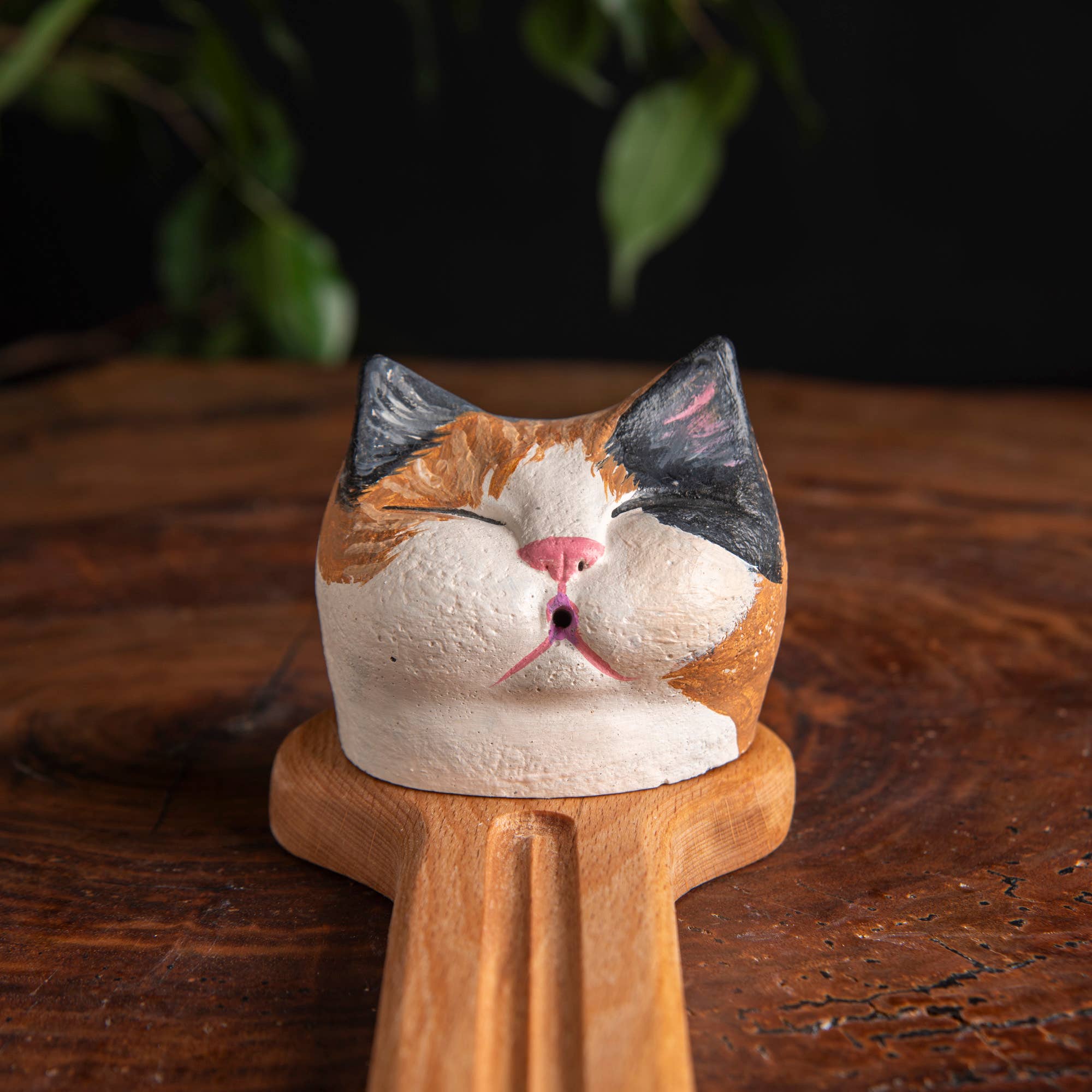 Troy Touch - Wholesale Incense Holder - Tabby Cat Incense Holder, Handmade Incense Holder5