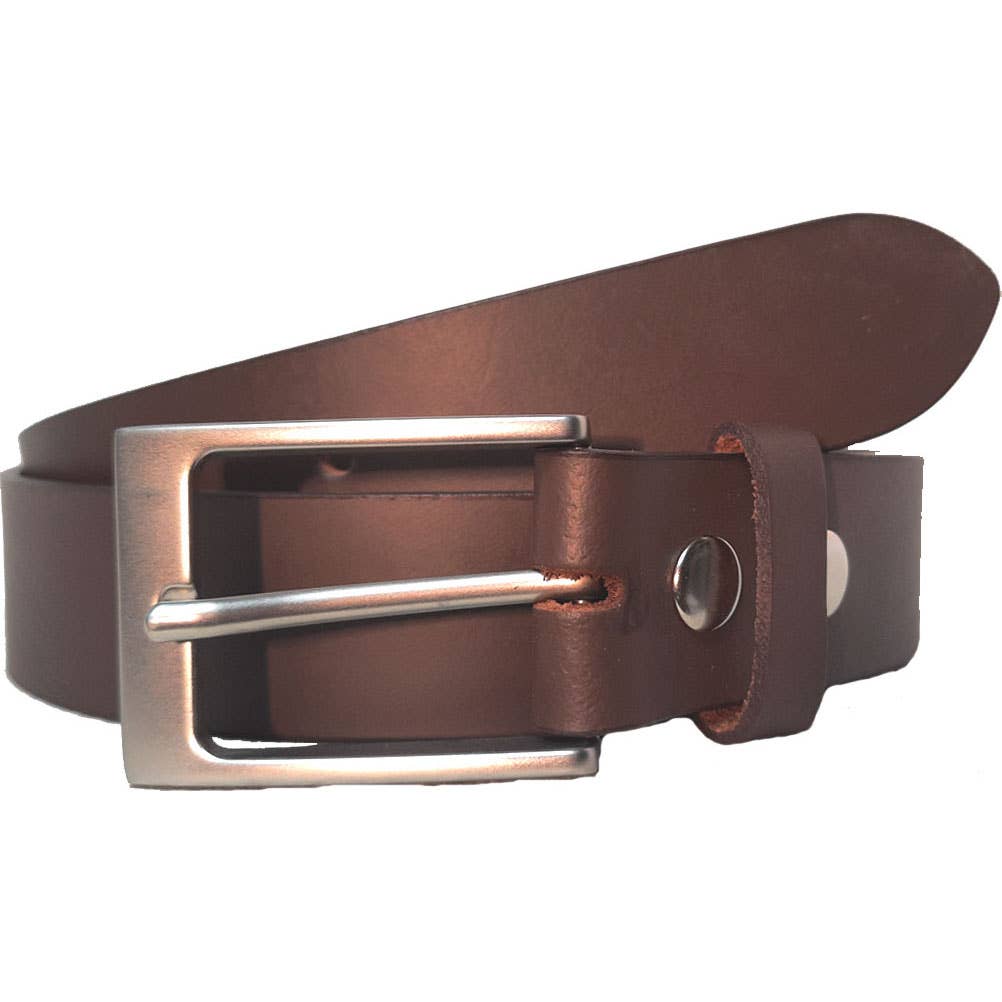 IGI CANADA - Wholesale Belt - Unisex - GENUINE LEATHER BELT PLAIN 35MM BLACK AND BROWN #10355