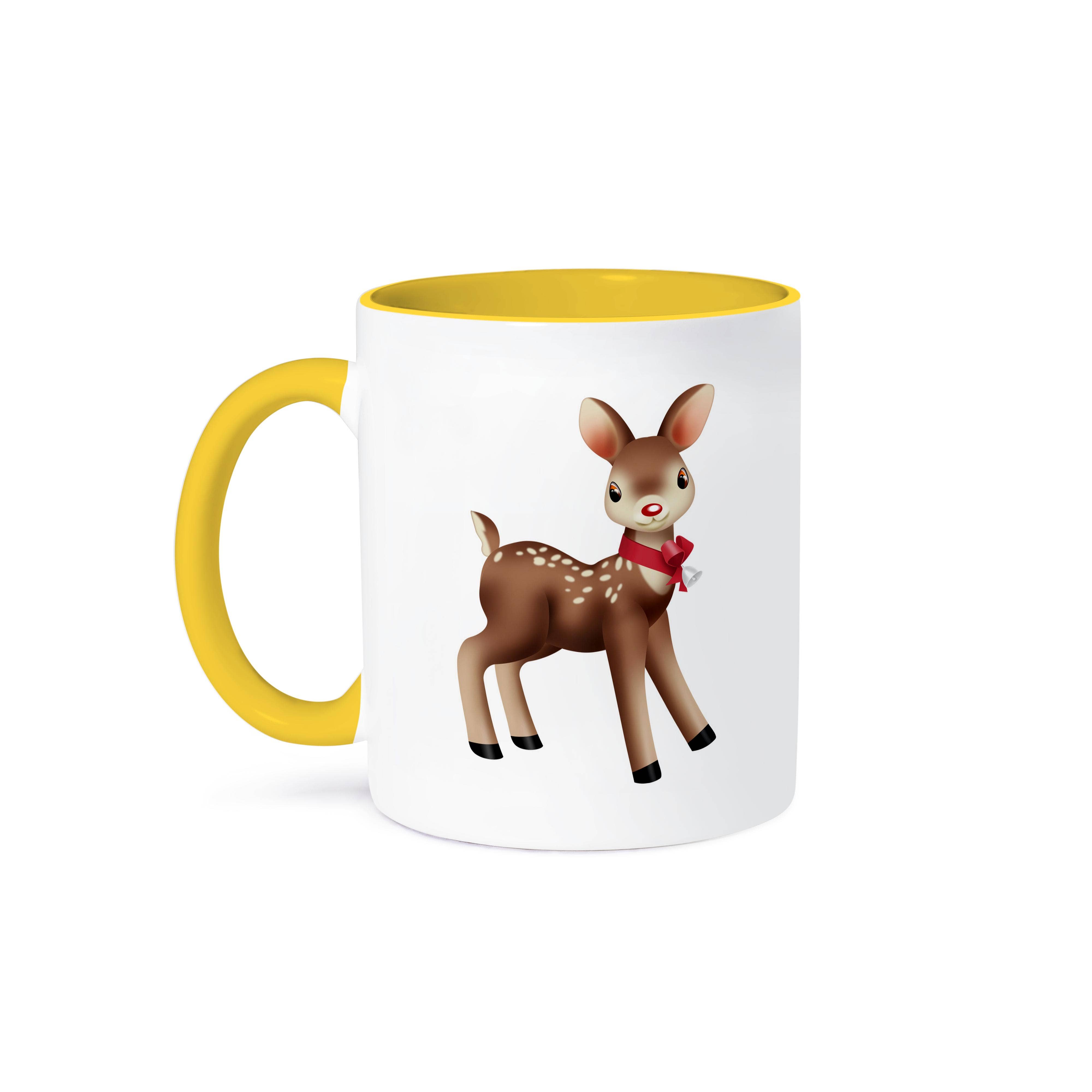 3dRose - Wholesale Coffee Mug - 3dRose, Cute Christmas Doe Deer Illustration, Mug0
