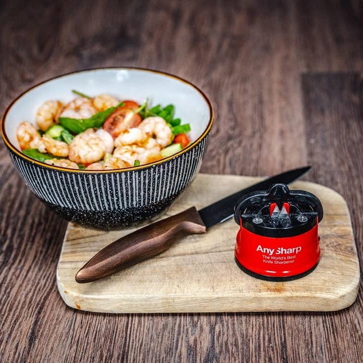 AnySharp - Wholesale Knife Sharpener - AnySharp Pro - Matte Red Knife Sharpener